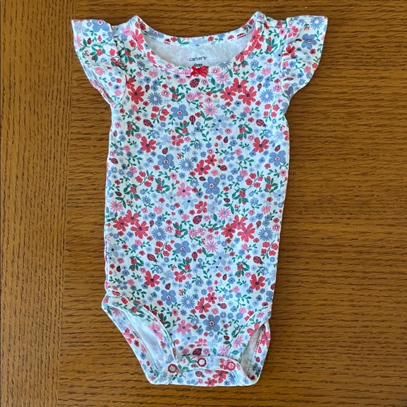 3 Girls 9M Floral Kids One Pieces Set Short Sleeved - Picture 4 of 7